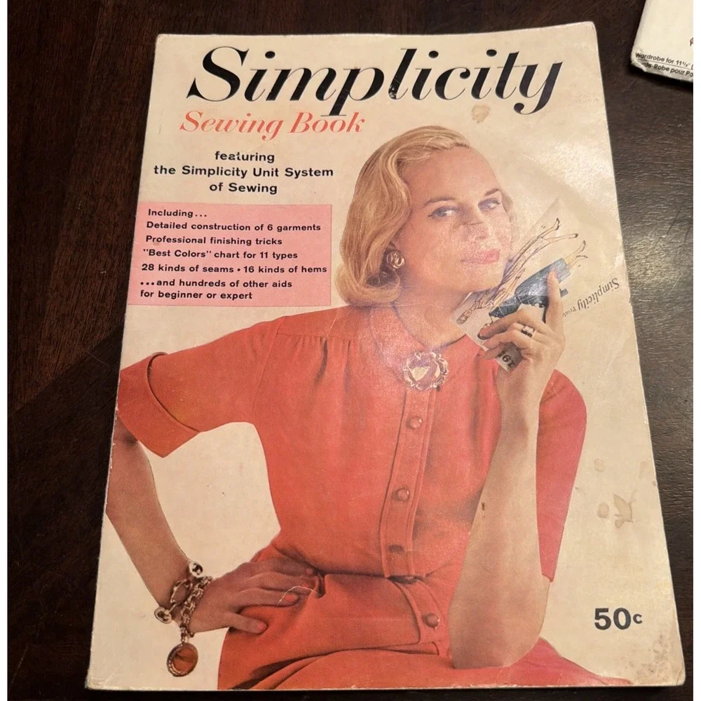 McCrory Simplicity Sewing Book 1958 paperback Instruction Vintage